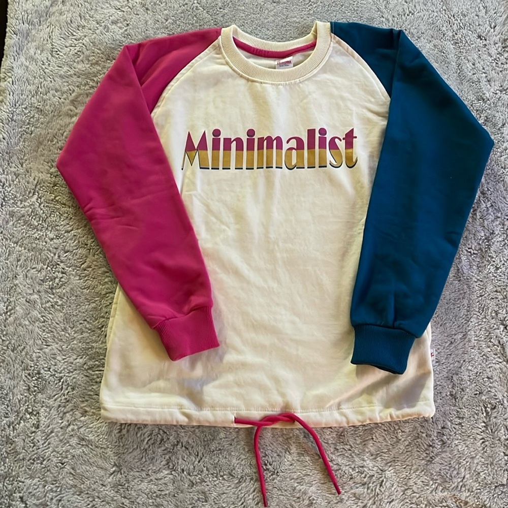 Princess fashions girls minimalist sweatshirt NWOT  SZ 14-15